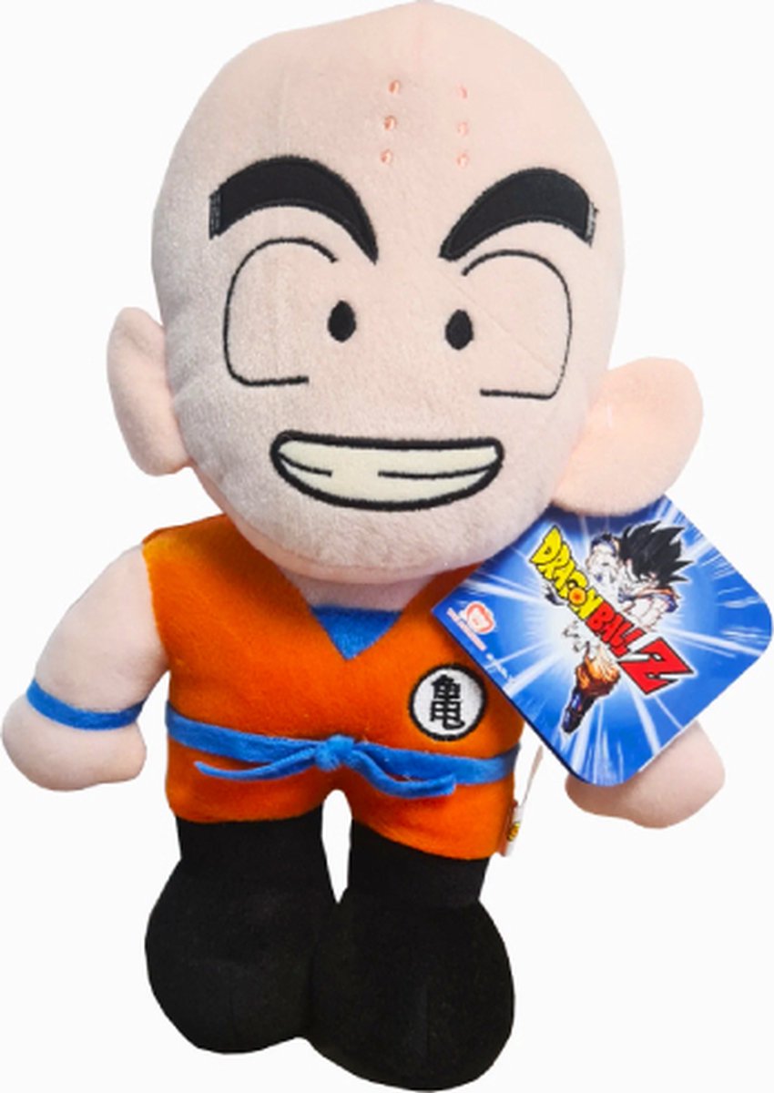 Krillin - Dragon Ball Z Fantasy Pluche Knuffel 32 cm {Speelgoed voor kinderen jongens meisjes | Dragon Ball Super Plush Toy | Super Saiyan Goku, Vegeta, Piccolo, Beerus, Majin Buu, Shenron, Krilin}